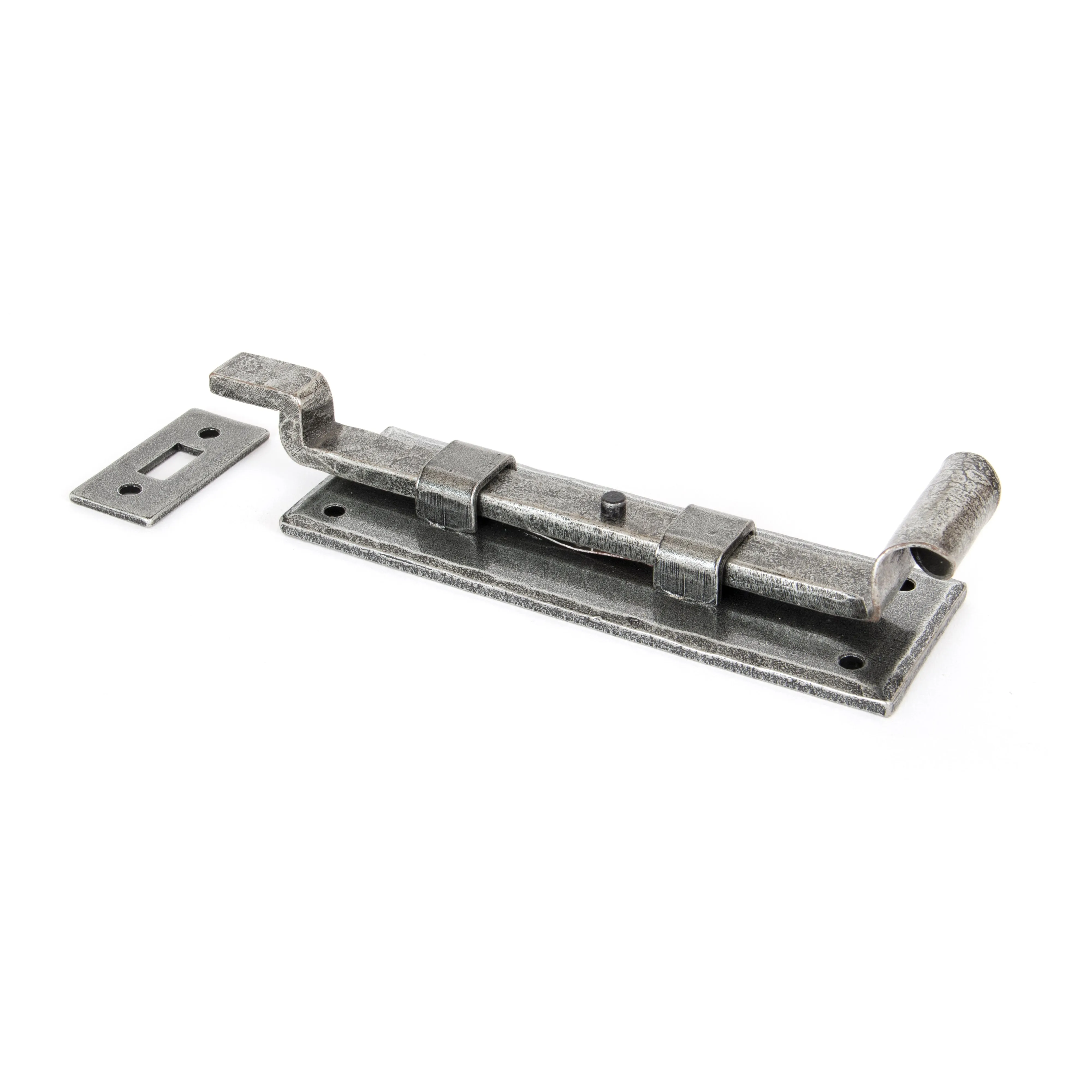 Pewter 6" Cranked Door Bolt | From The Anvil