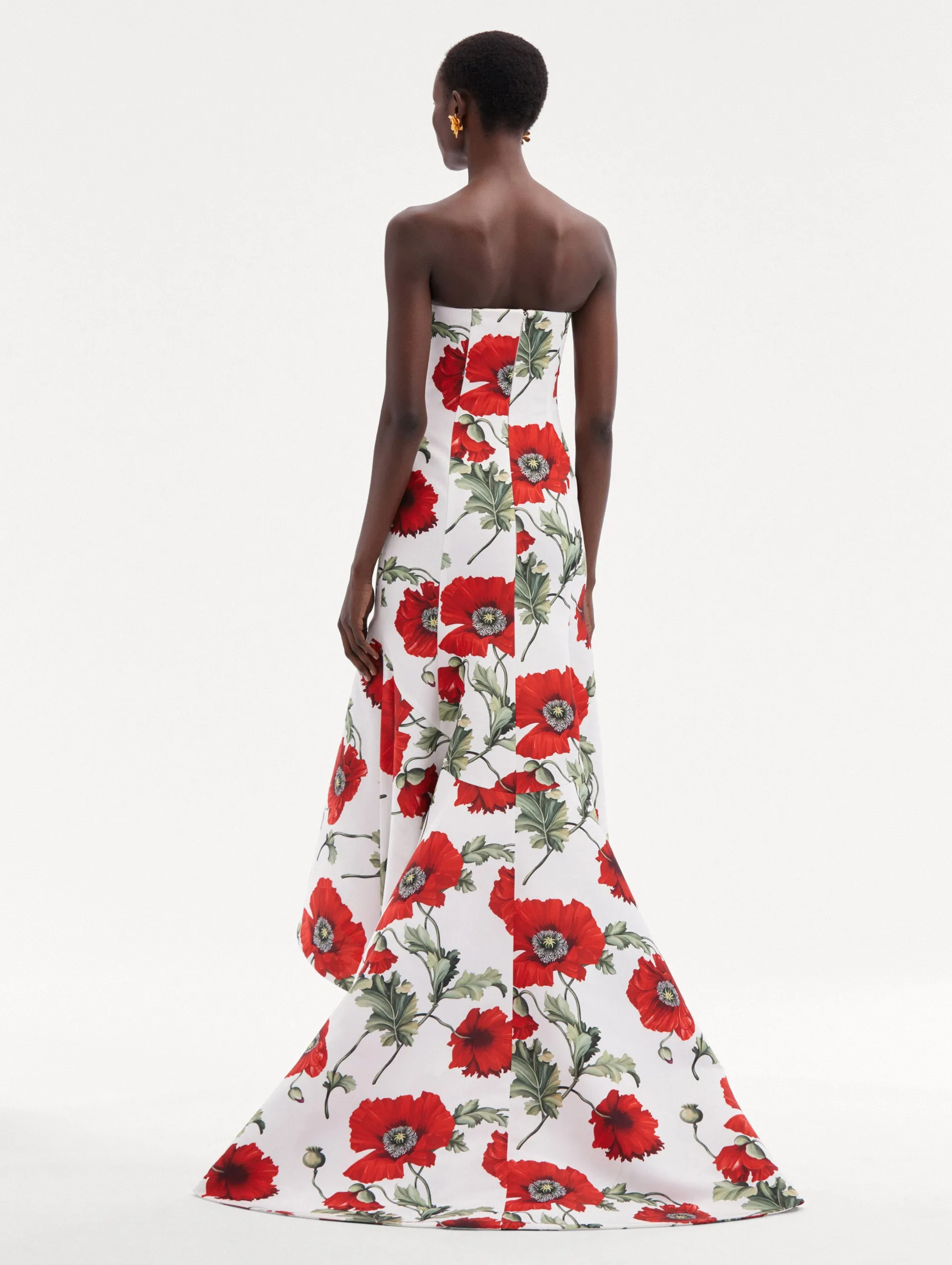 Poppy Faille Trumpet Gown