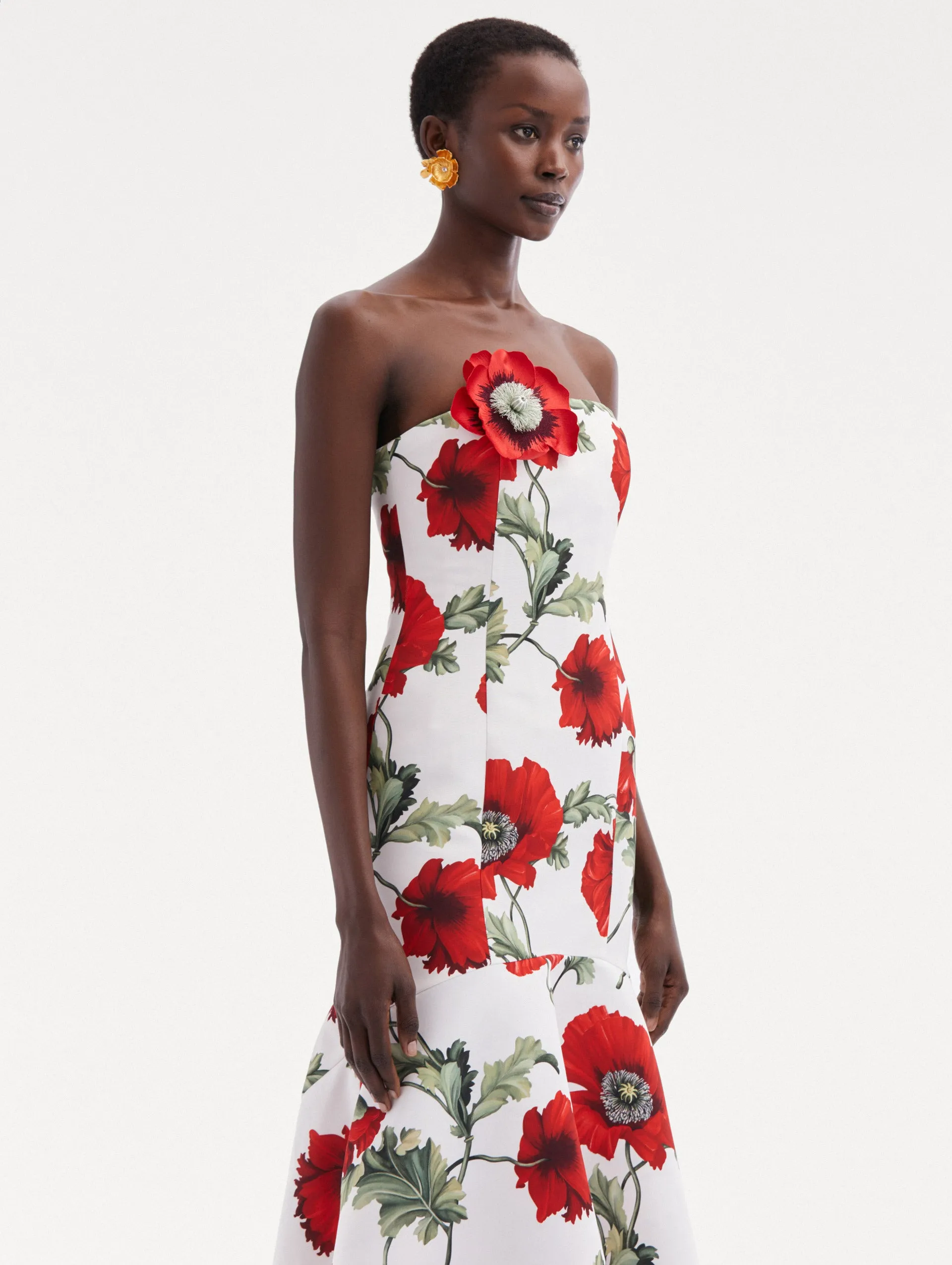 Poppy Faille Trumpet Gown