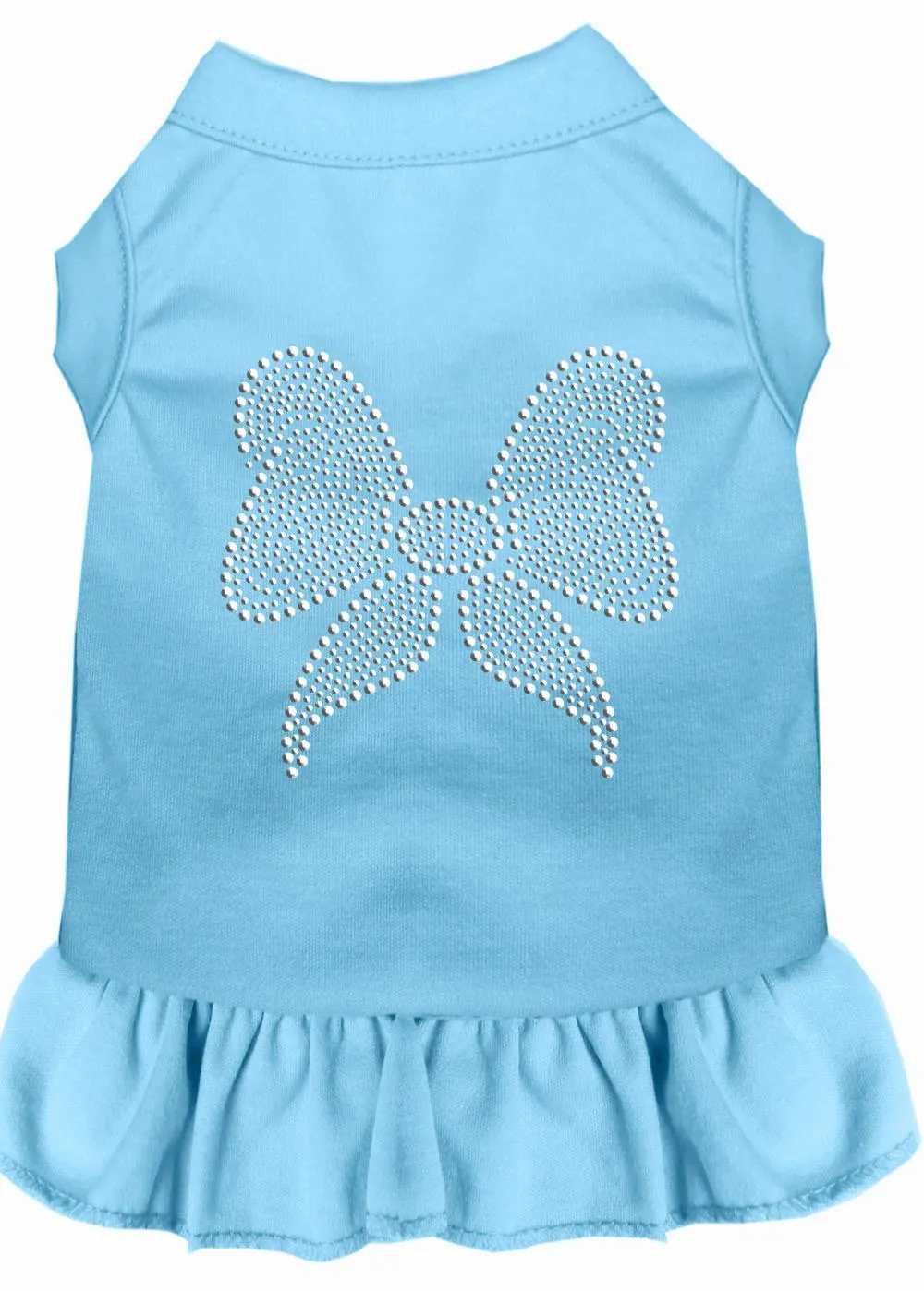 Rhinestone Bow Dress Baby Blue Lg (14)