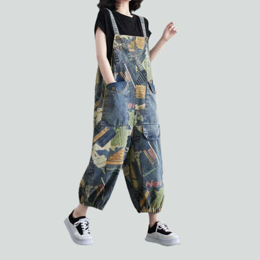 Stylish women's jeans dungaree