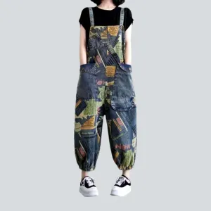 Stylish women's jeans dungaree