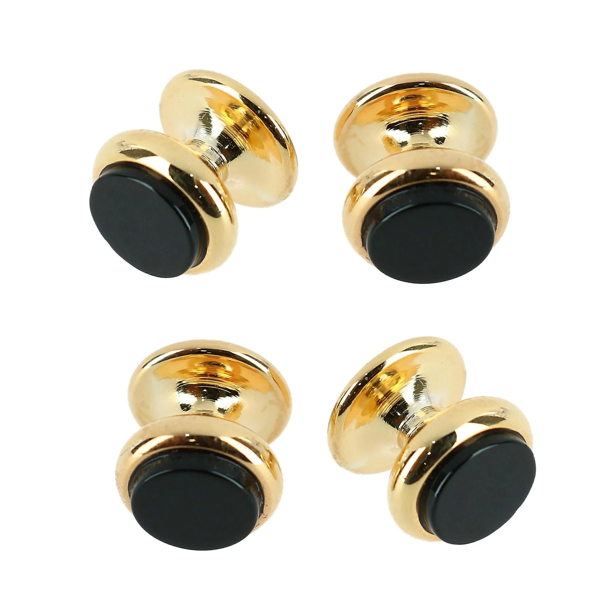 Sutton Tuxedo Stud Set Genuine Onyx (4 piece set)