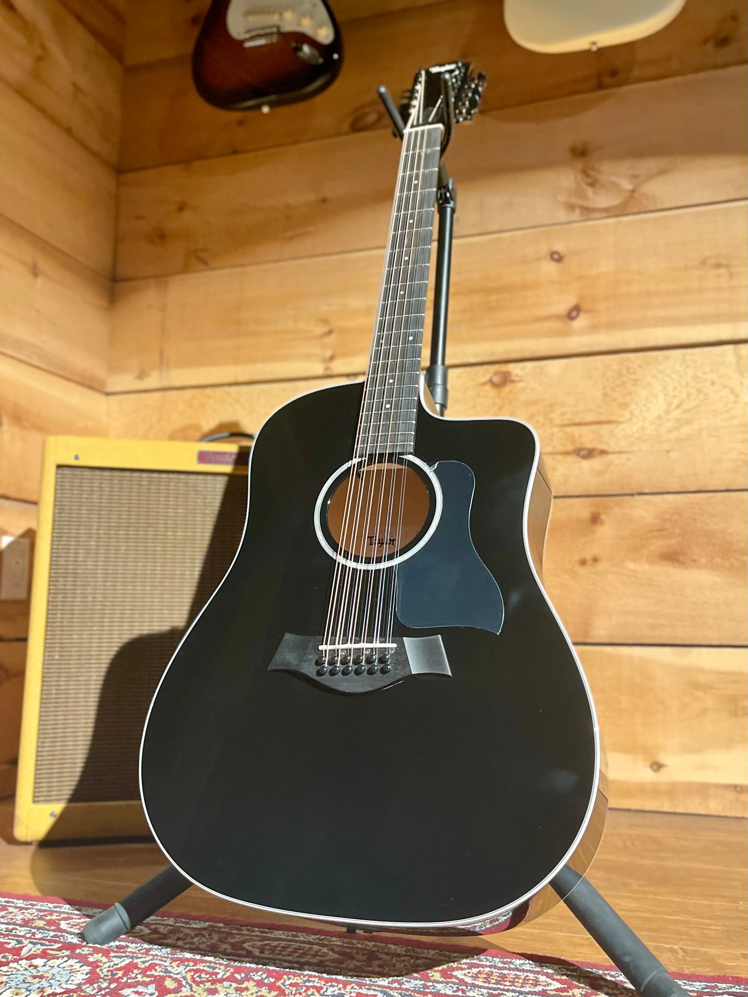 Taylor 250ce-BLK Plus 12-String, Spruce/Maple