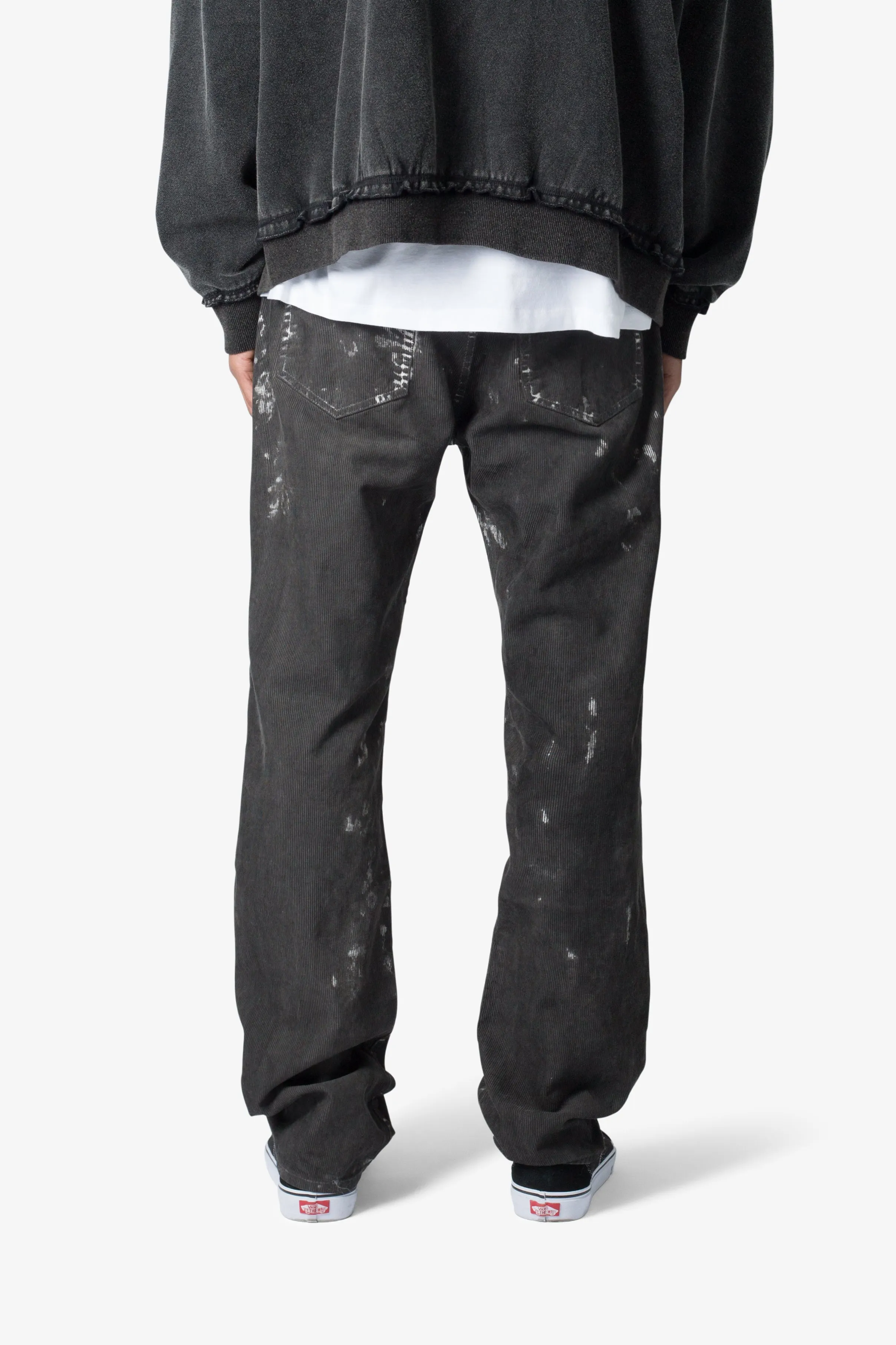 V377 Straight Denim - Washed Black