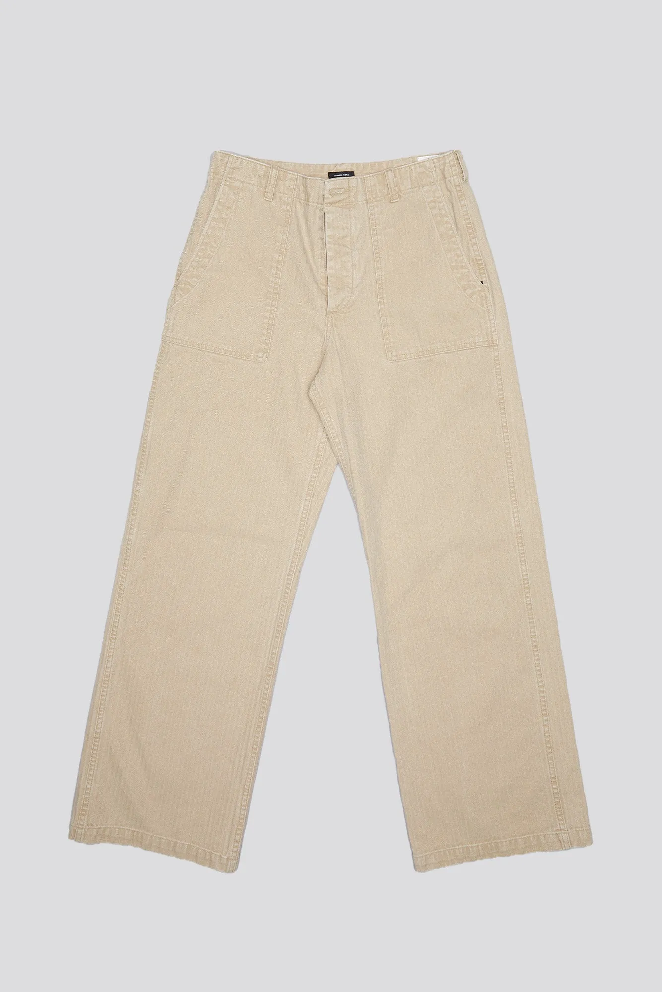 WIDE LEG UTILITY PANT - BEIGE