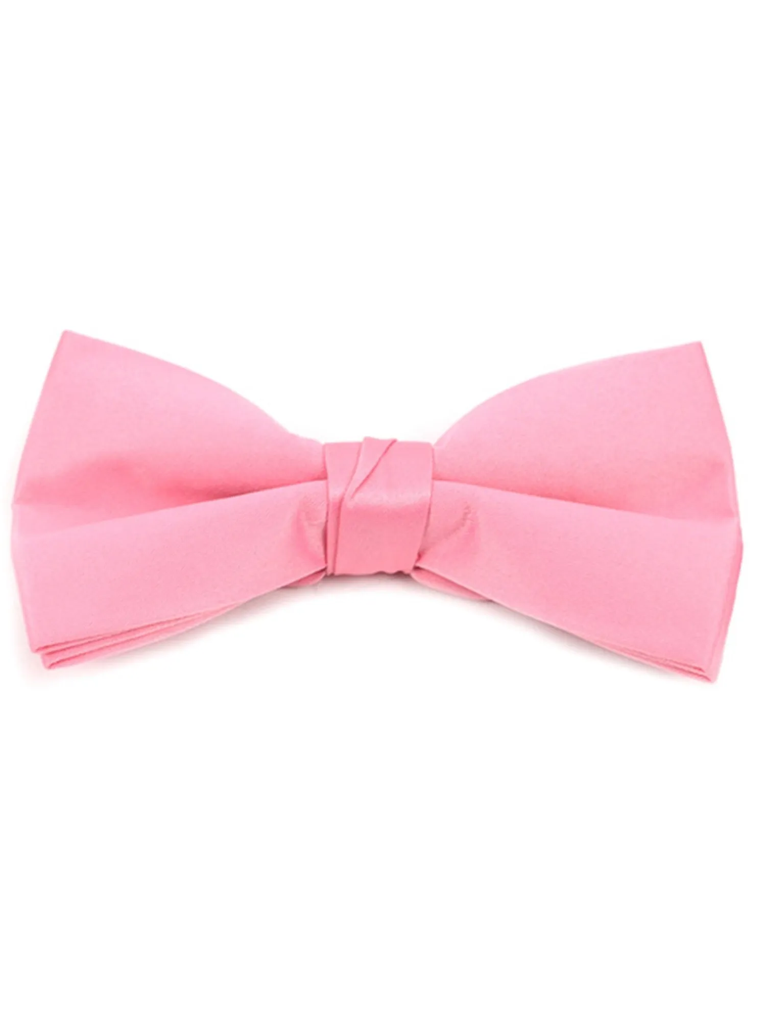 Young Boy's Pre-tied Adjustable Length Bow Tie - Formal Tuxedo Solid Color