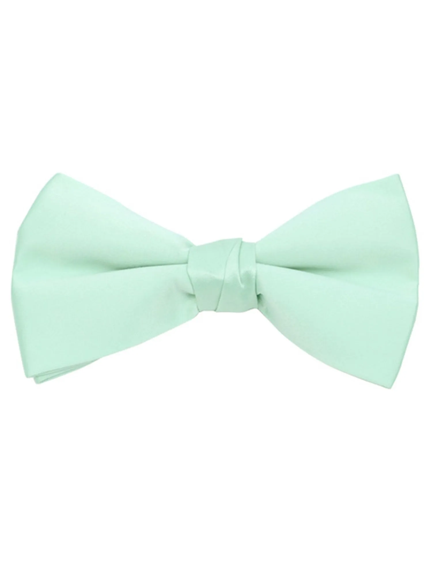 Young Boy's Pre-tied Adjustable Length Bow Tie - Formal Tuxedo Solid Color