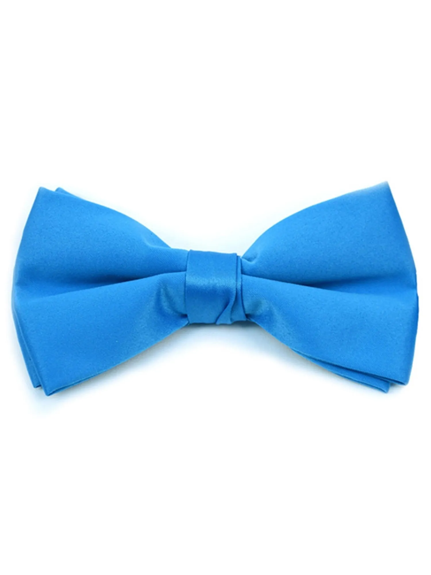 Young Boy's Pre-tied Adjustable Length Bow Tie - Formal Tuxedo Solid Color