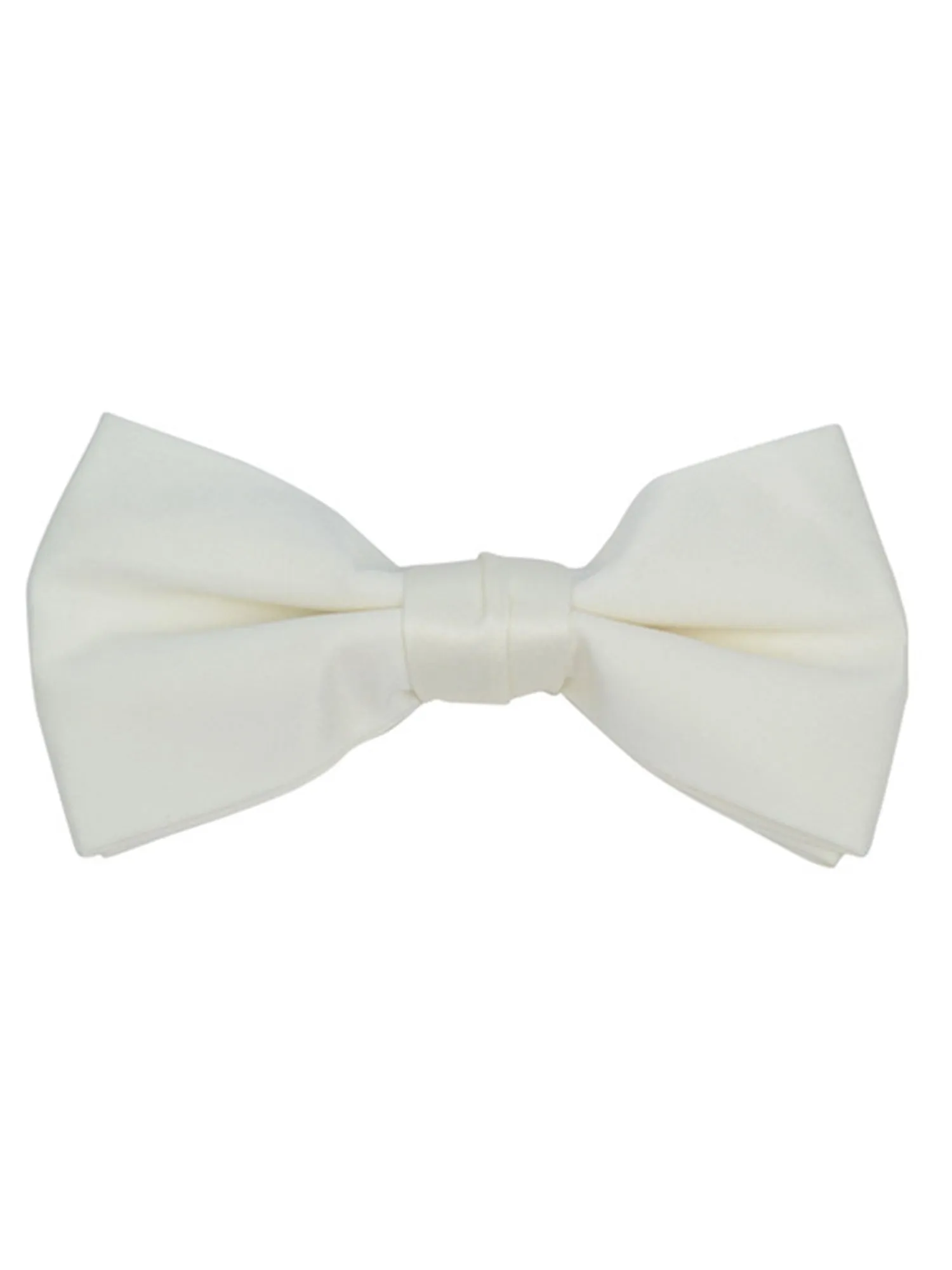 Young Boy's Pre-tied Adjustable Length Bow Tie - Formal Tuxedo Solid Color