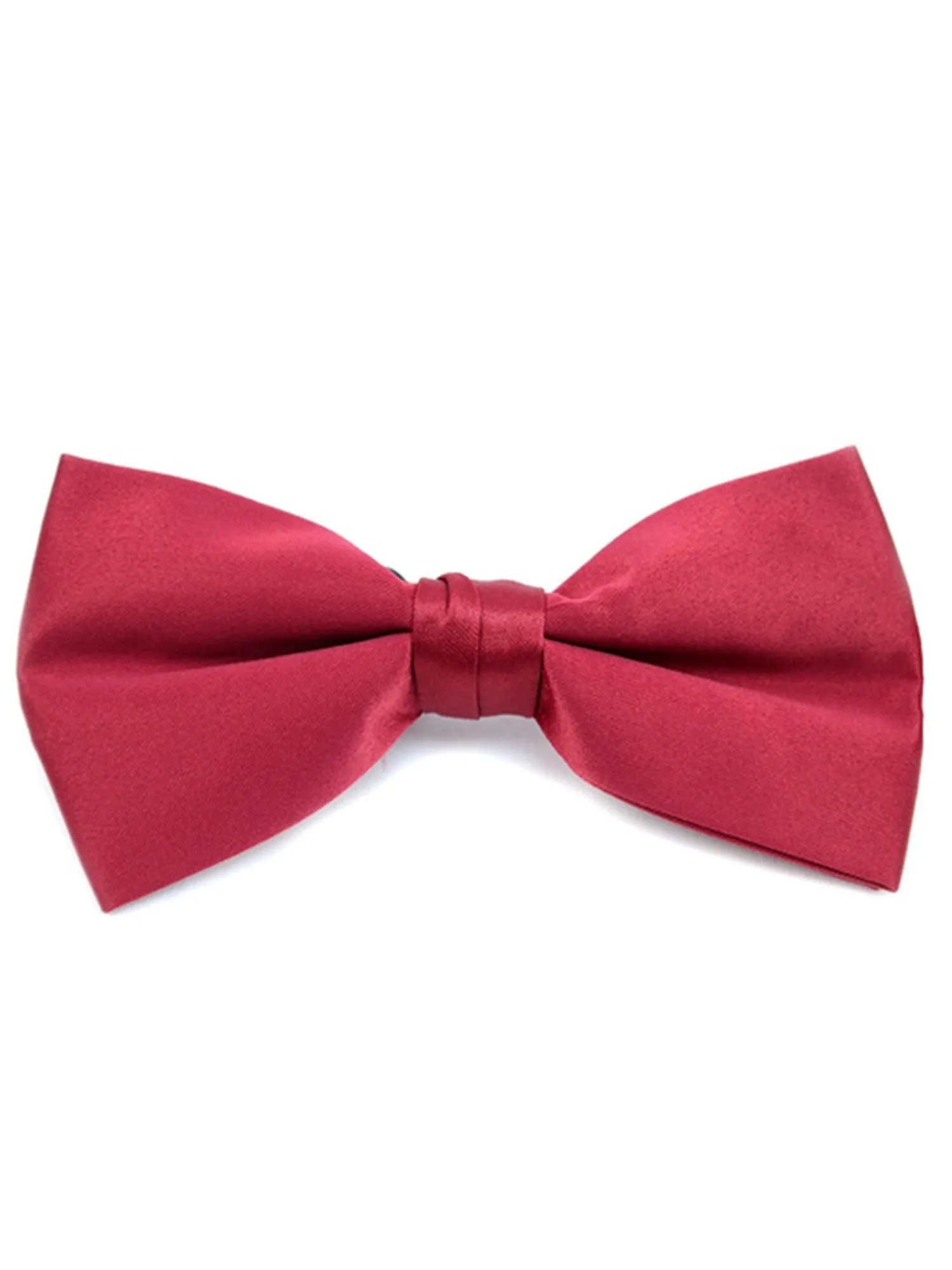 Young Boy's Pre-tied Adjustable Length Bow Tie - Formal Tuxedo Solid Color