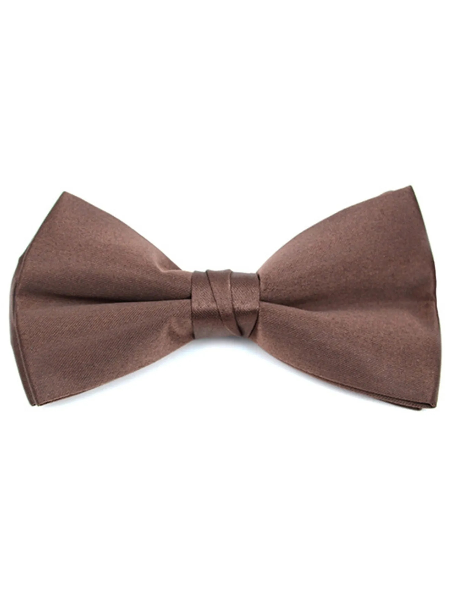 Young Boy's Pre-tied Adjustable Length Bow Tie - Formal Tuxedo Solid Color