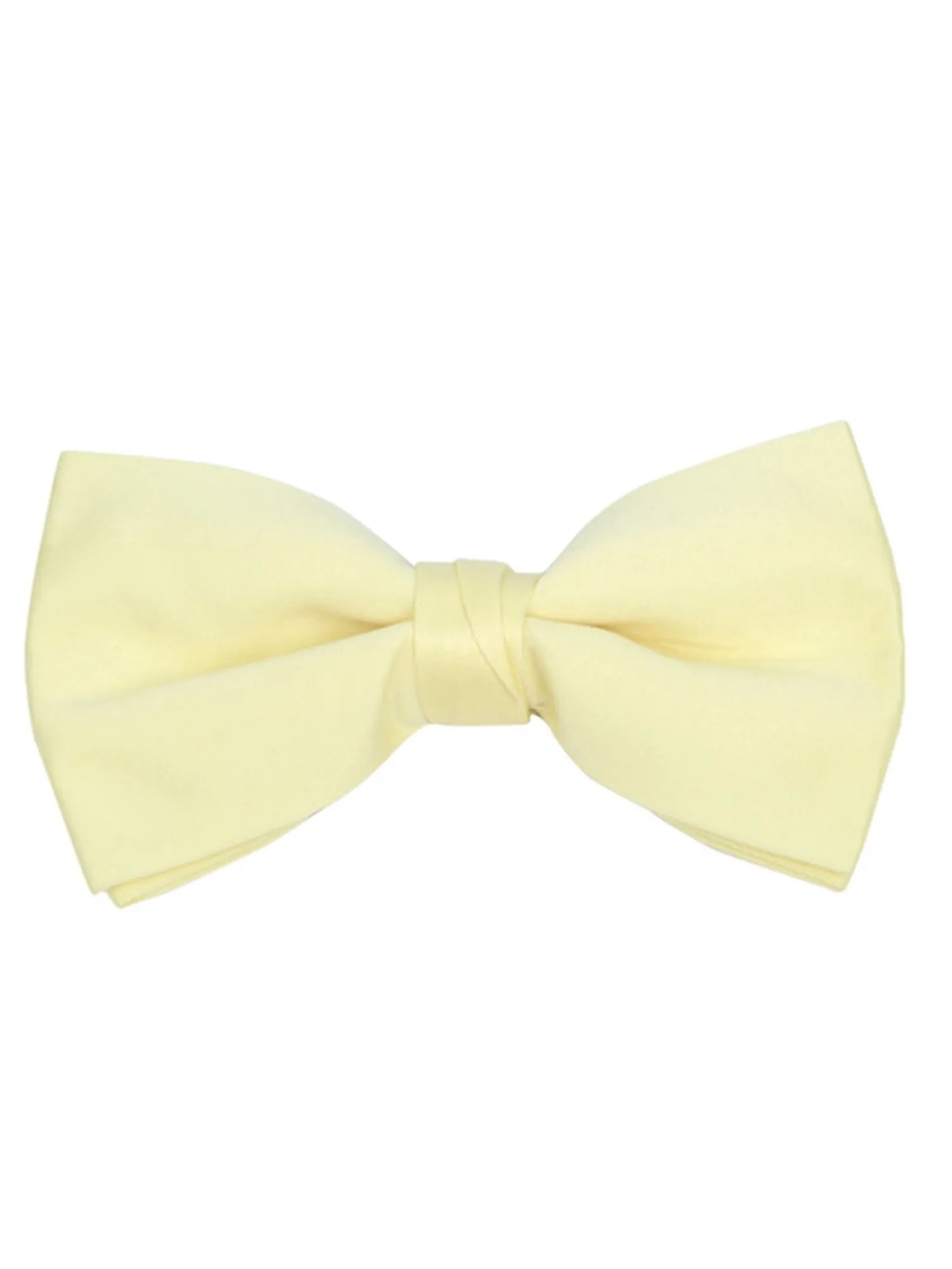 Young Boy's Pre-tied Adjustable Length Bow Tie - Formal Tuxedo Solid Color