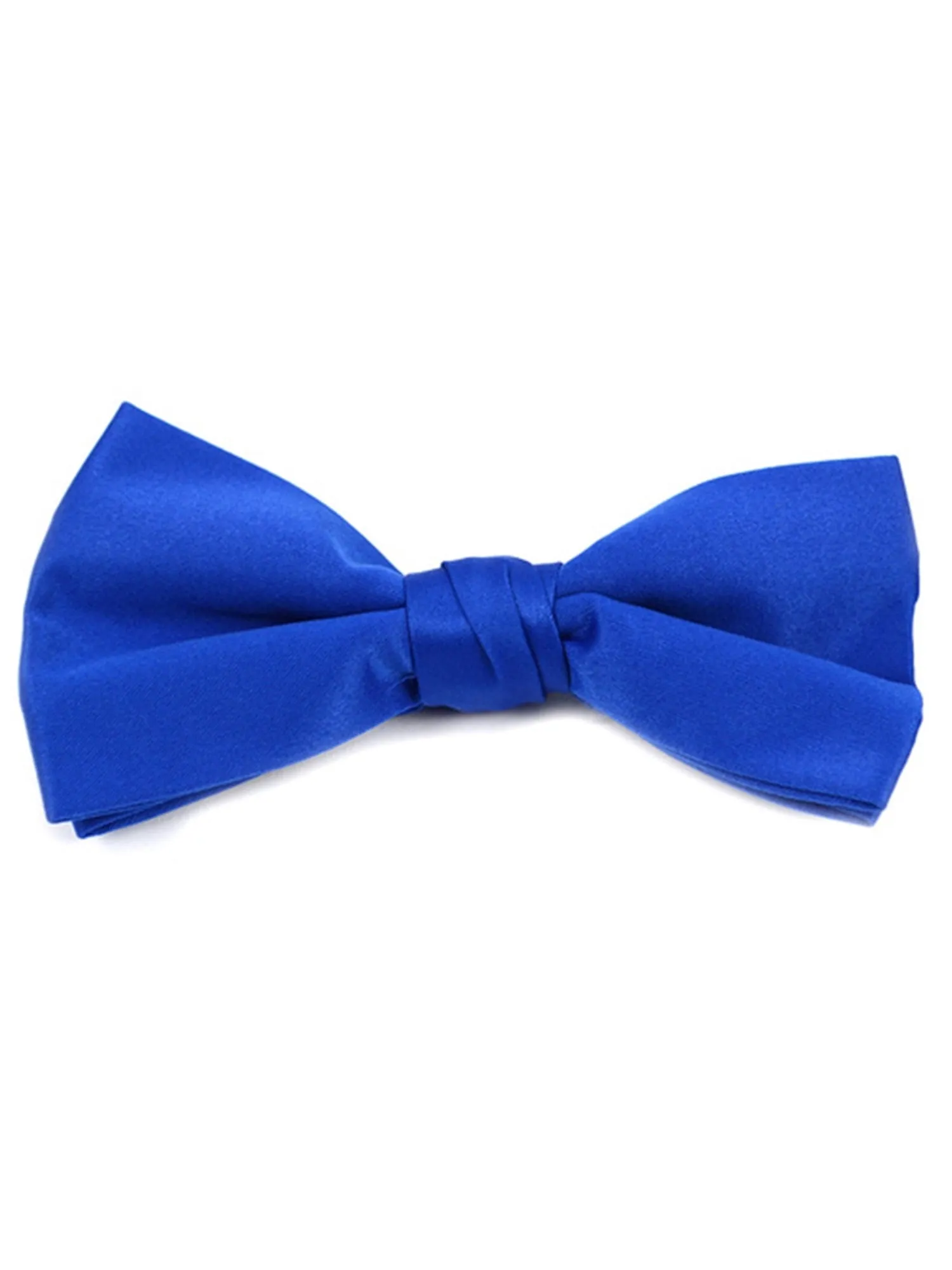 Young Boy's Pre-tied Adjustable Length Bow Tie - Formal Tuxedo Solid Color