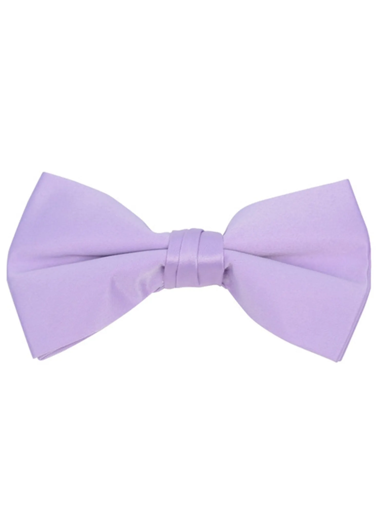 Young Boy's Pre-tied Adjustable Length Bow Tie - Formal Tuxedo Solid Color