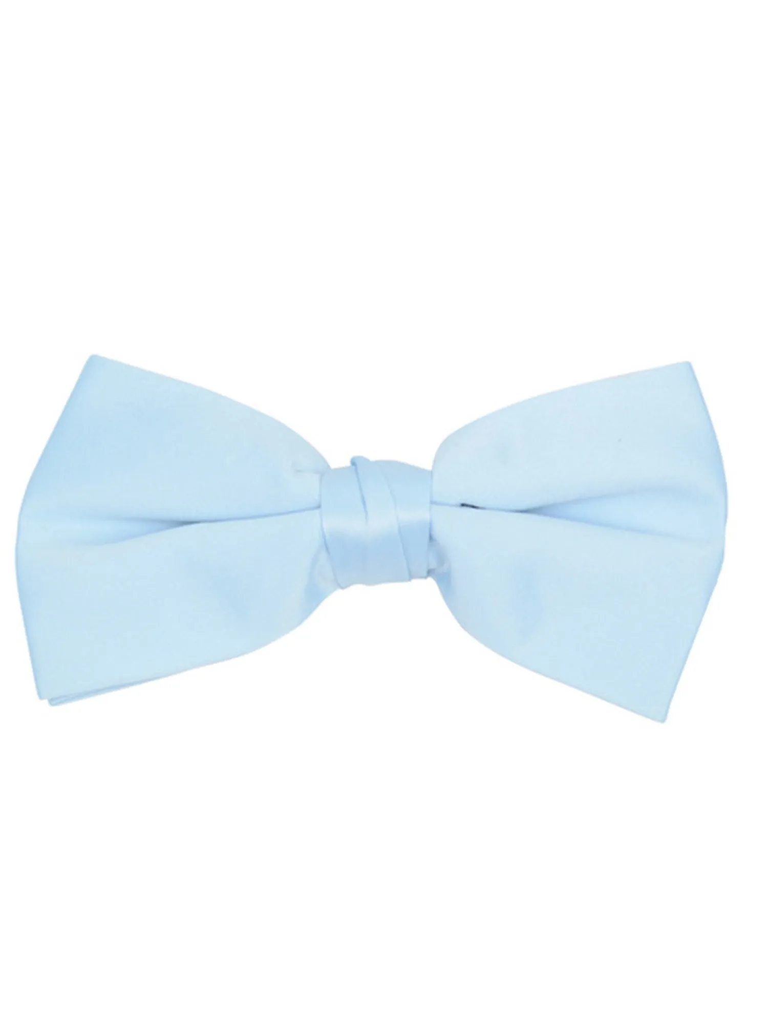 Young Boy's Pre-tied Adjustable Length Bow Tie - Formal Tuxedo Solid Color