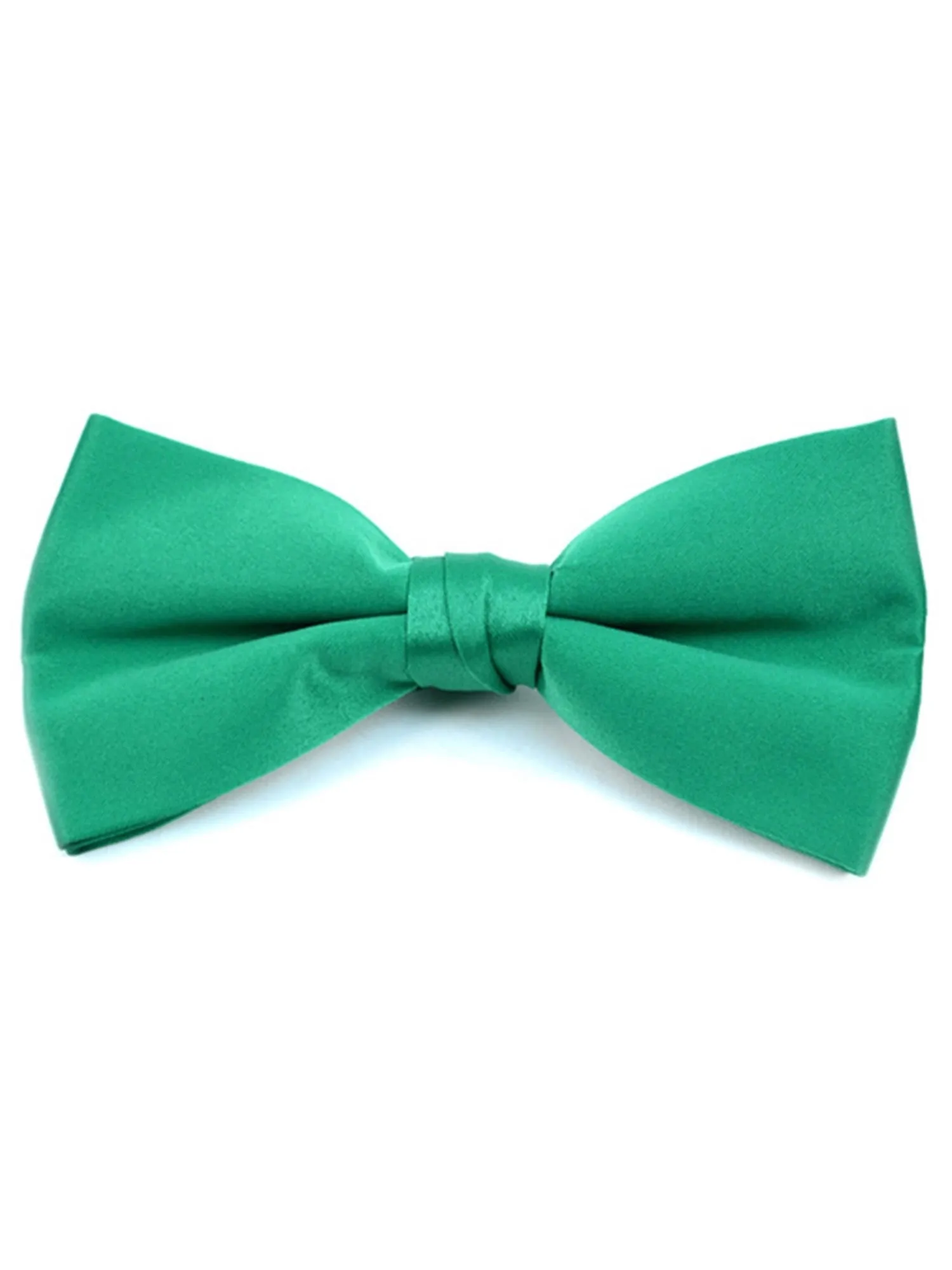 Young Boy's Pre-tied Adjustable Length Bow Tie - Formal Tuxedo Solid Color