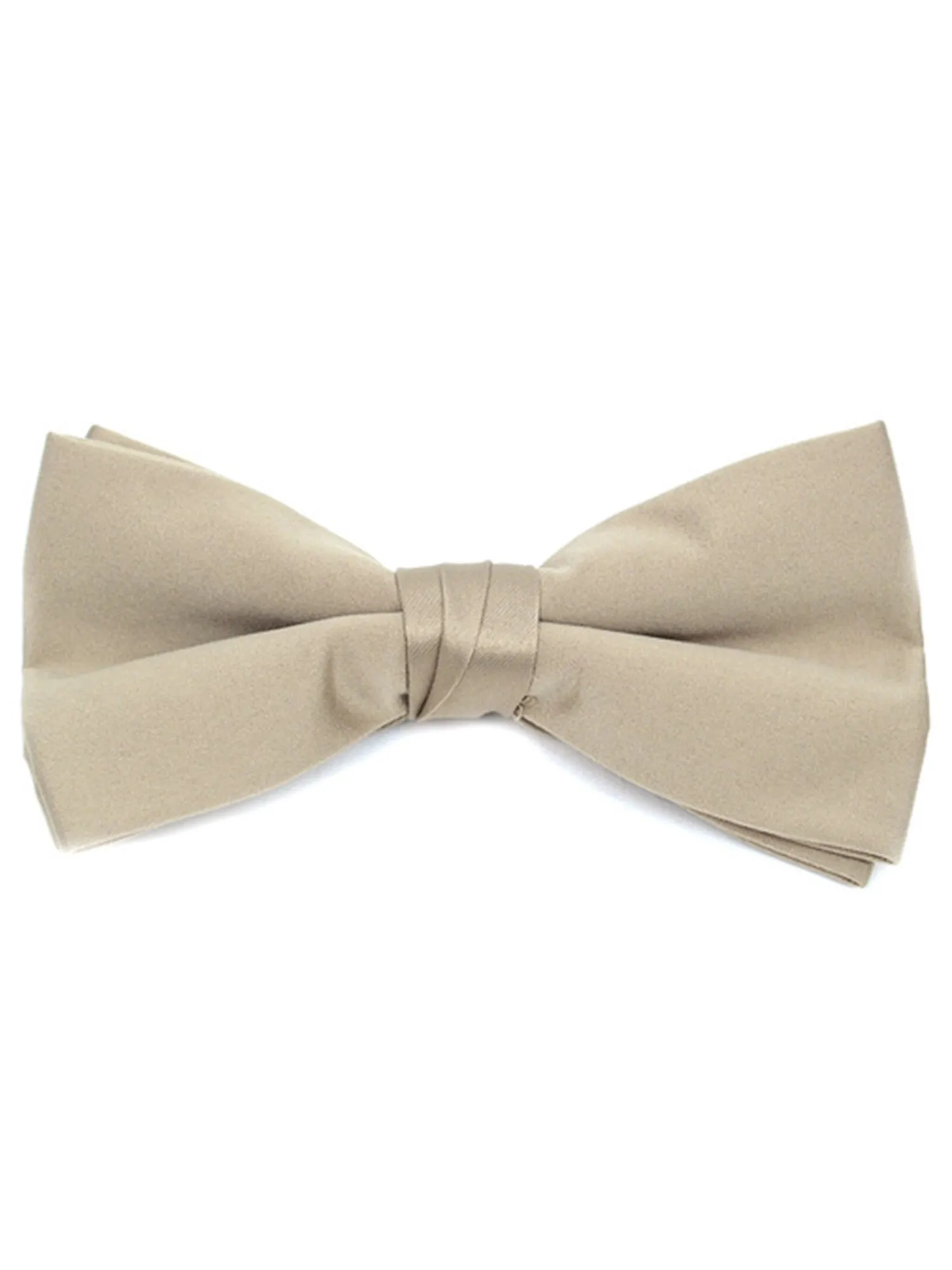 Young Boy's Pre-tied Clip On Bow Tie - Formal Tuxedo Solid Color