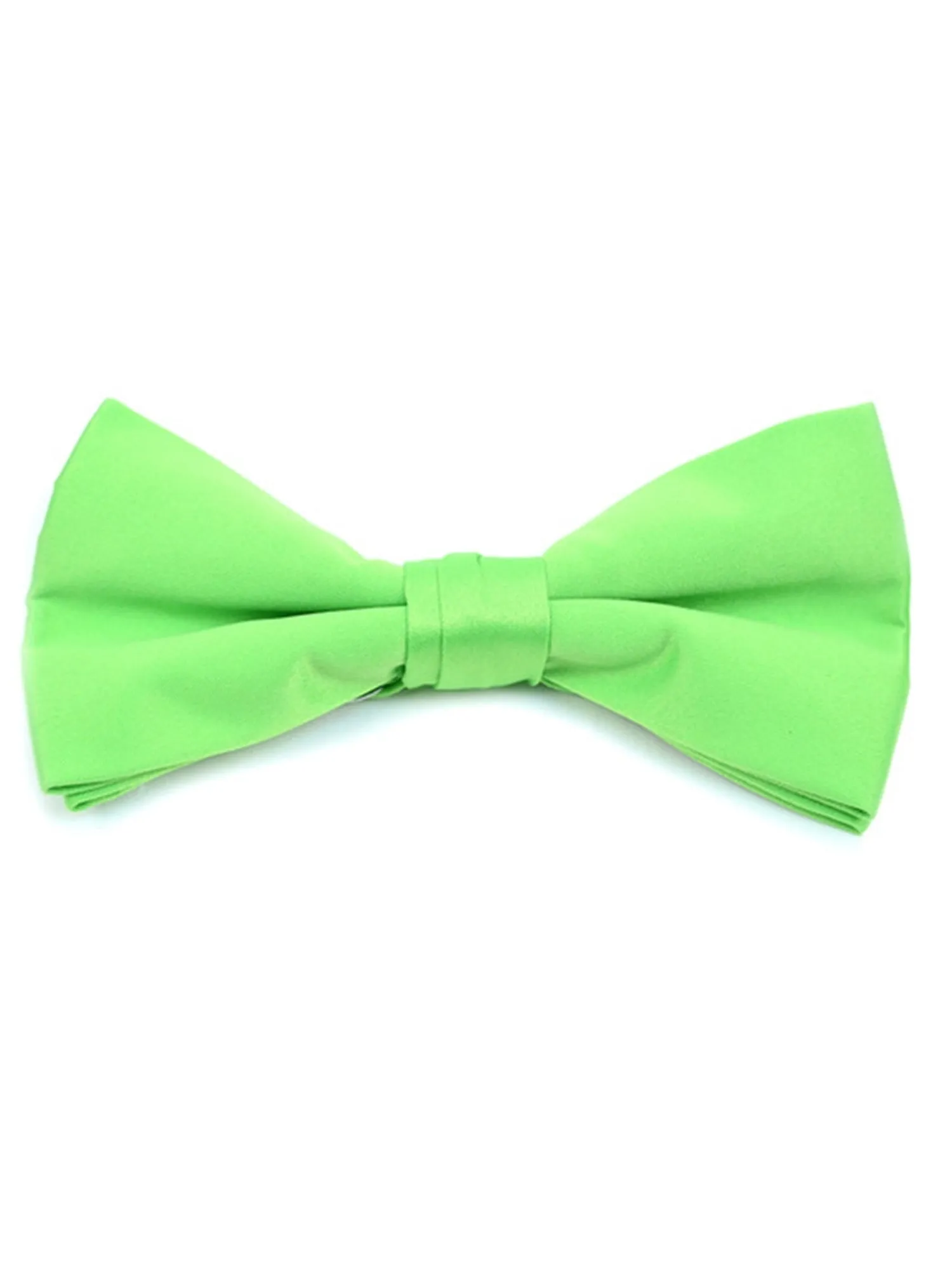 Young Boy's Pre-tied Clip On Bow Tie - Formal Tuxedo Solid Color