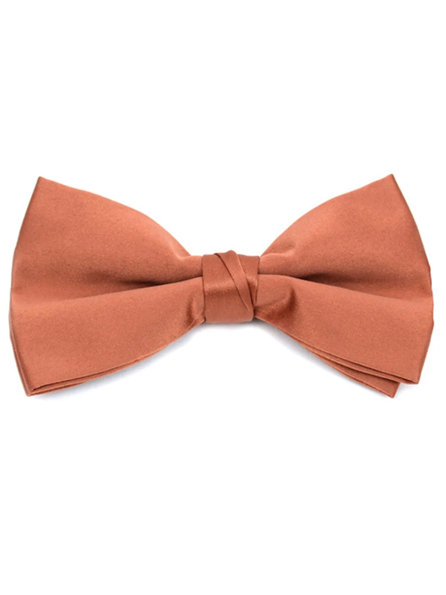 Young Boy's Pre-tied Clip On Bow Tie - Formal Tuxedo Solid Color