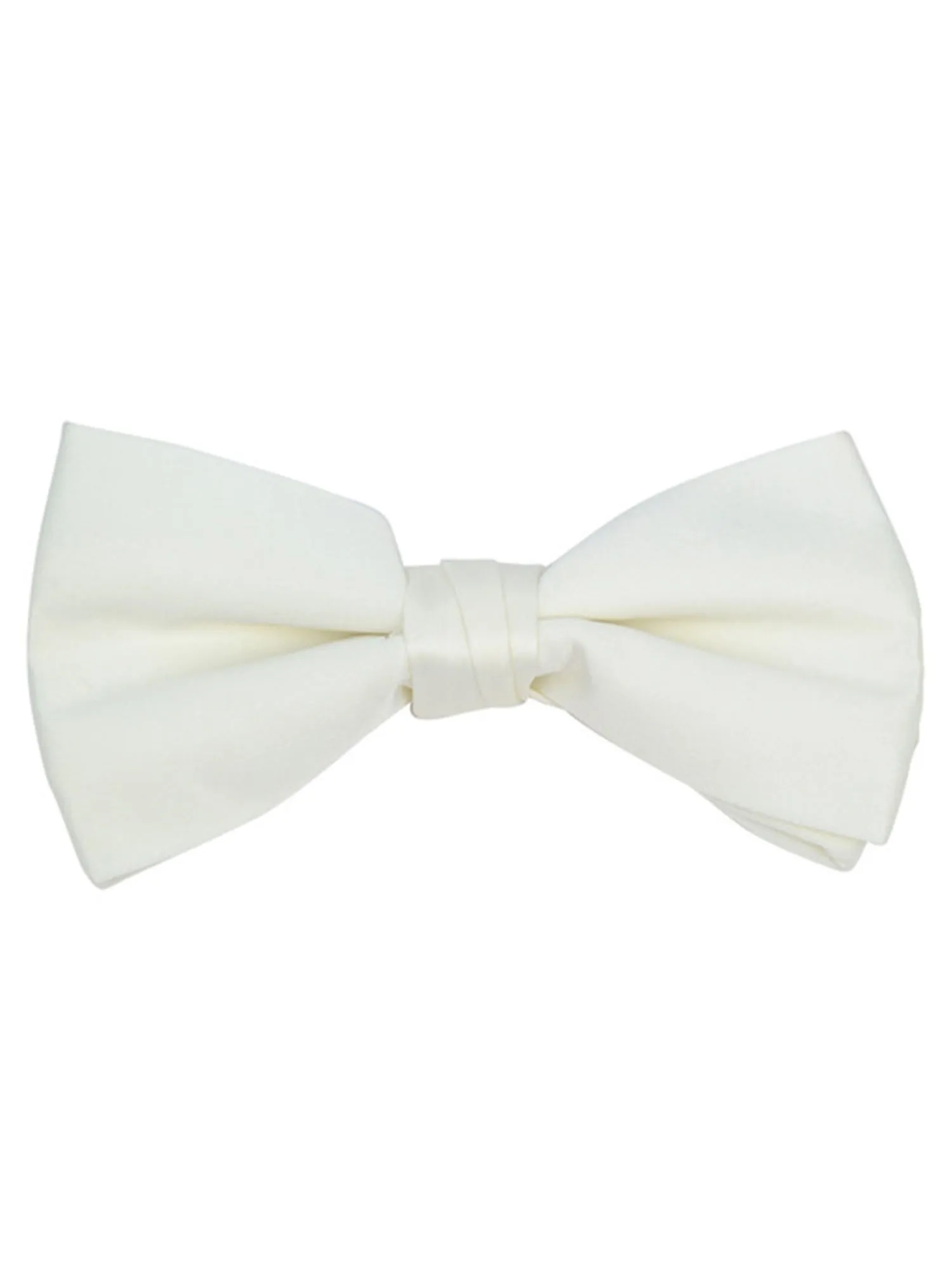 Young Boy's Pre-tied Clip On Bow Tie - Formal Tuxedo Solid Color