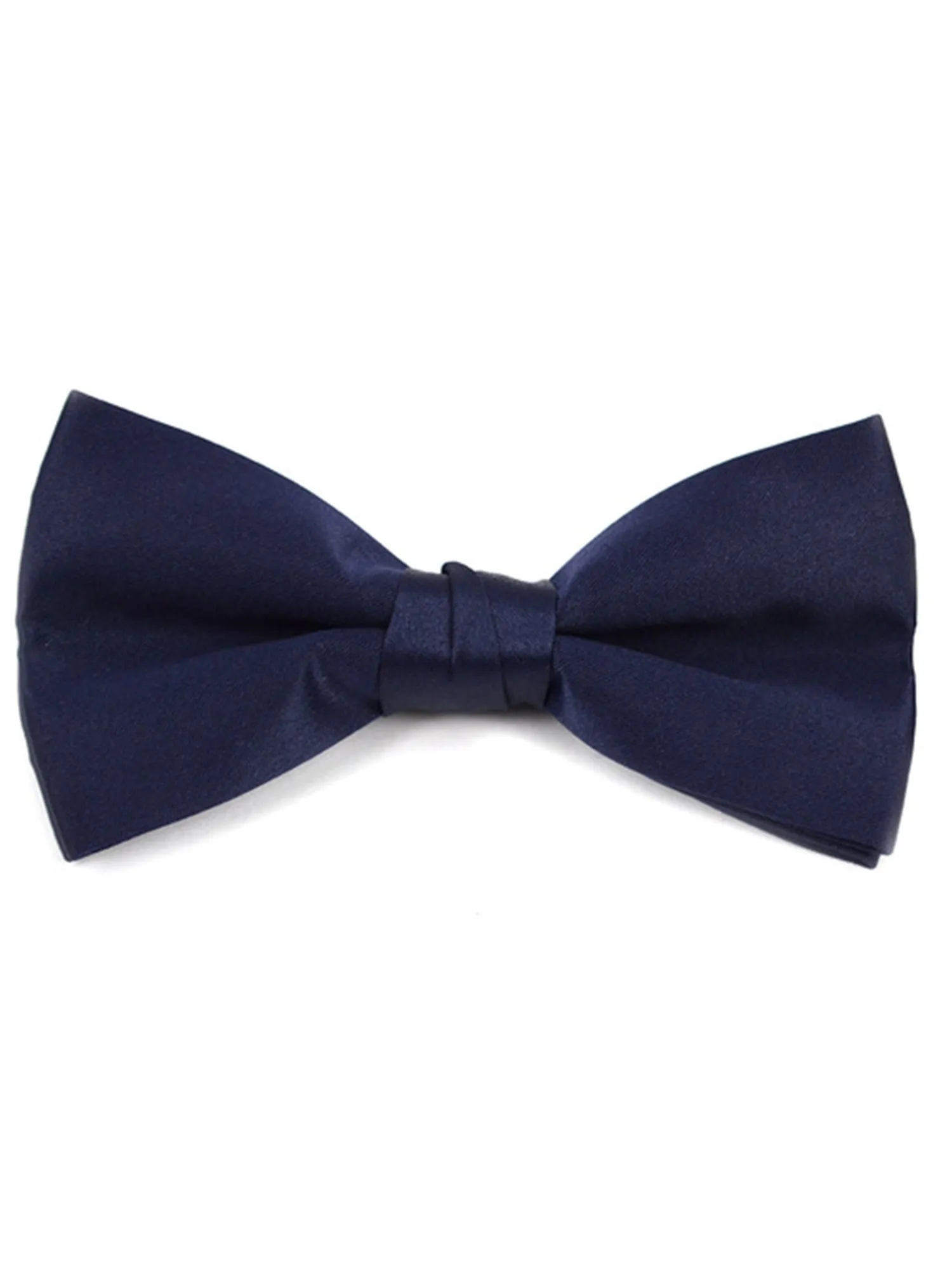 Young Boy's Pre-tied Clip On Bow Tie - Formal Tuxedo Solid Color