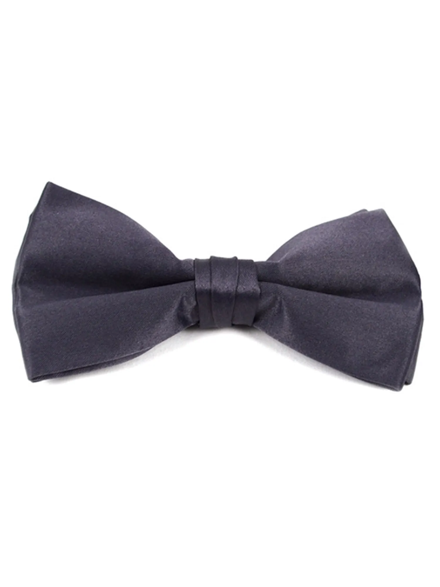 Young Boy's Pre-tied Clip On Bow Tie - Formal Tuxedo Solid Color