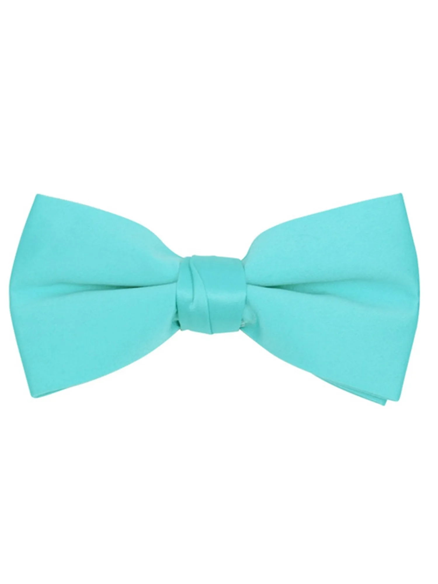 Young Boy's Pre-tied Clip On Bow Tie - Formal Tuxedo Solid Color